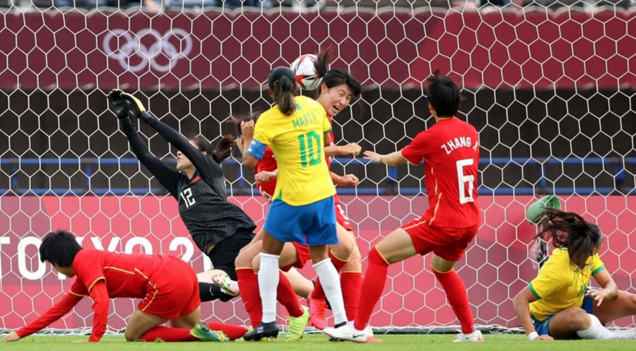 中国女足8比0巴西女足晋级决赛