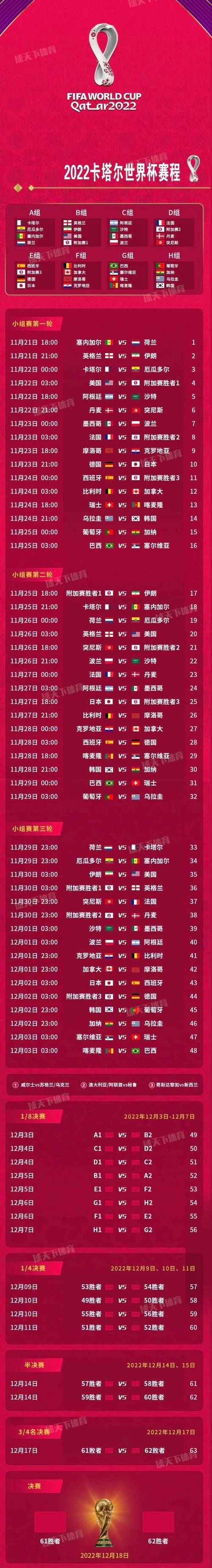 亚洲杯中国队赛程时间表卡塔尔