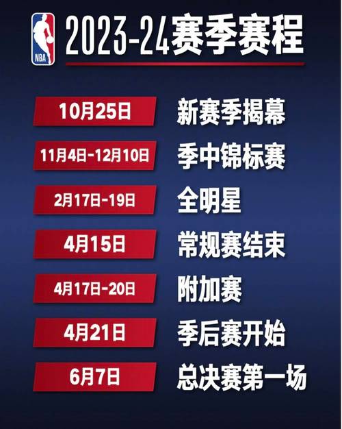 NBA赛程2023-2024的相关图片